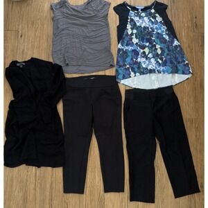 Simply Vera Wang Clothing Lot Of 5  Size PS & S  Pants Tops Cardigan Women E256